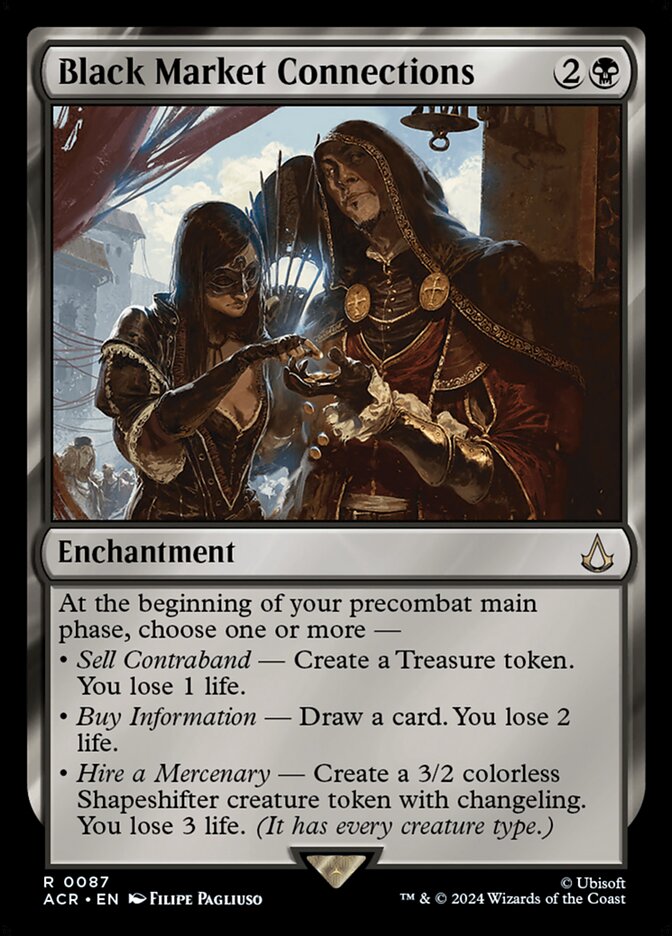 Black Market Connections – Rare Magic: The Gathering card from Assassin's Creed (#87)
