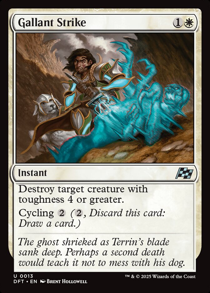 Gallant Strike – Uncommon Magic: The Gathering card from Aetherdrift (#13)