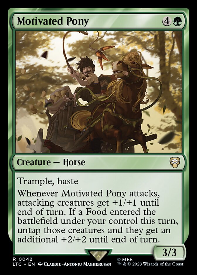 Motivated Pony – Rare Magic: The Gathering card from Tales of Middle-earth Commander (#42)