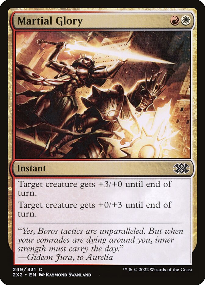 Martial Glory – Common Magic: The Gathering card from Double Masters 2022 (#249)