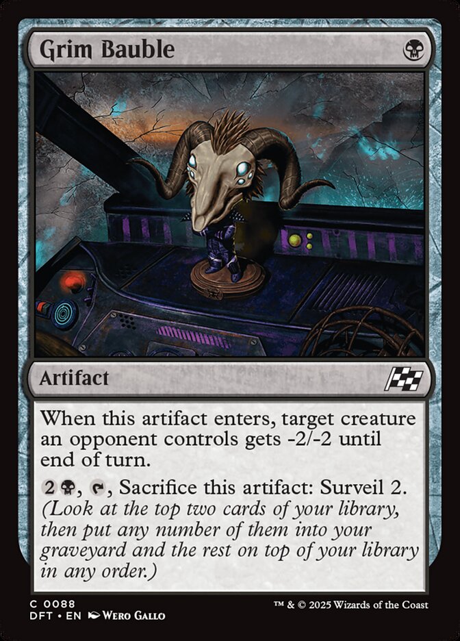 Grim Bauble – Common Magic: The Gathering card from Aetherdrift (#88)