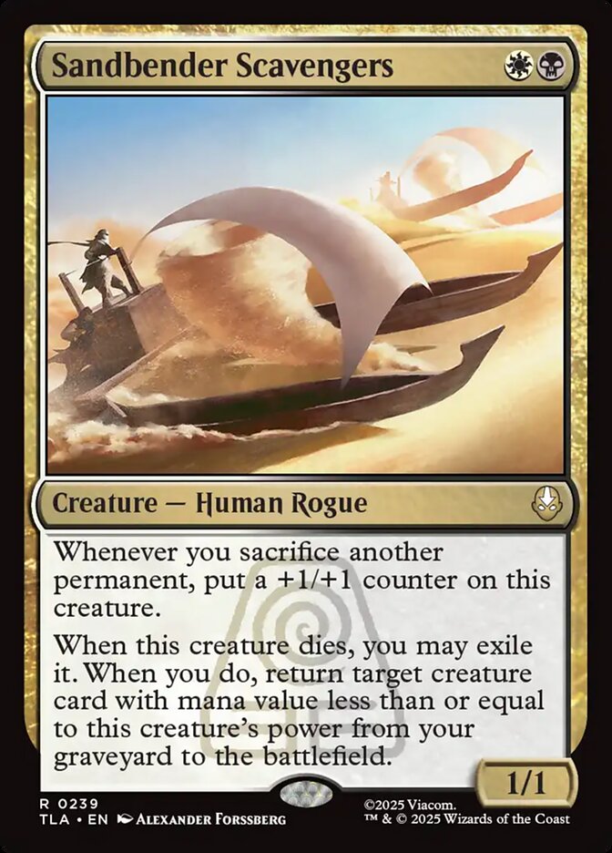 Sandbender Scavengers – Rare Magic: The Gathering card from Avatar: The Last Airbender (#239)