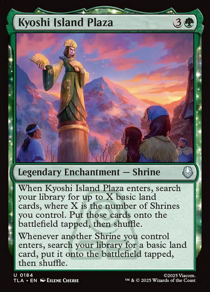 Kyoshi Island Plaza – Uncommon Magic: The Gathering card from Avatar: The Last Airbender (#184)
