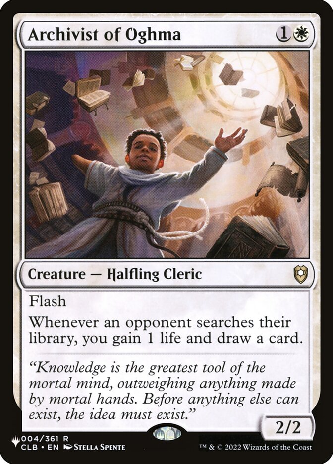 Archivist of Oghma – Rare Magic: The Gathering card from The List (#CLB-4)