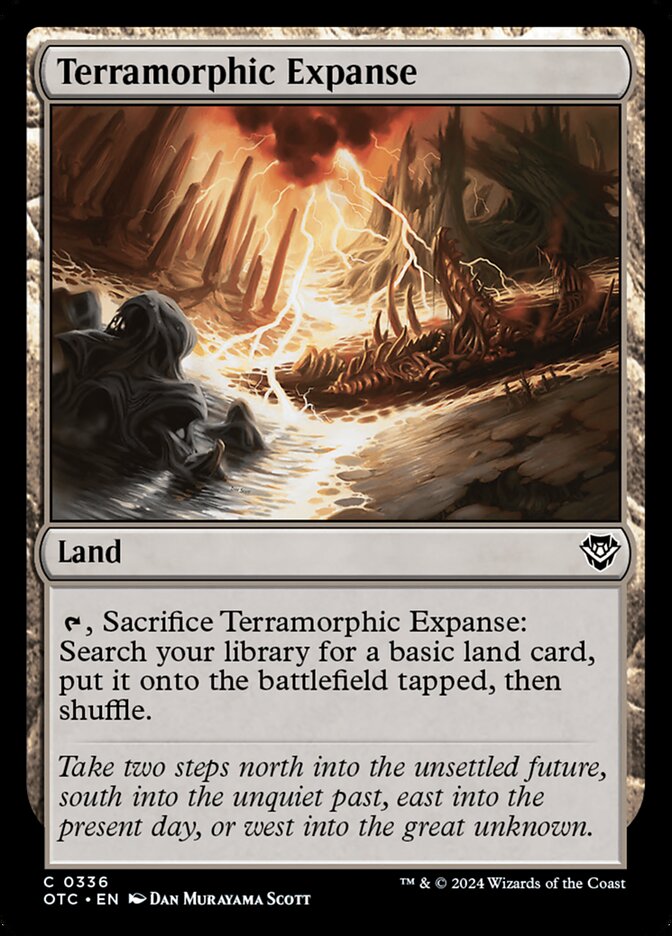Terramorphic Expanse – Common Magic: The Gathering card from Outlaws of Thunder Junction Commander (#336)