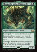 Slinza, the Spiked Stampede – Rare Magic: The Gathering card from Foundations Jumpstart (#55)