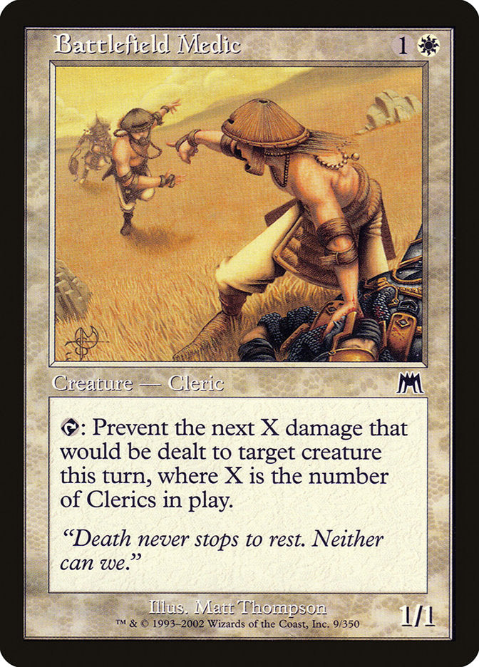 Battlefield Medic – Common Magic: The Gathering card from Onslaught (#9)