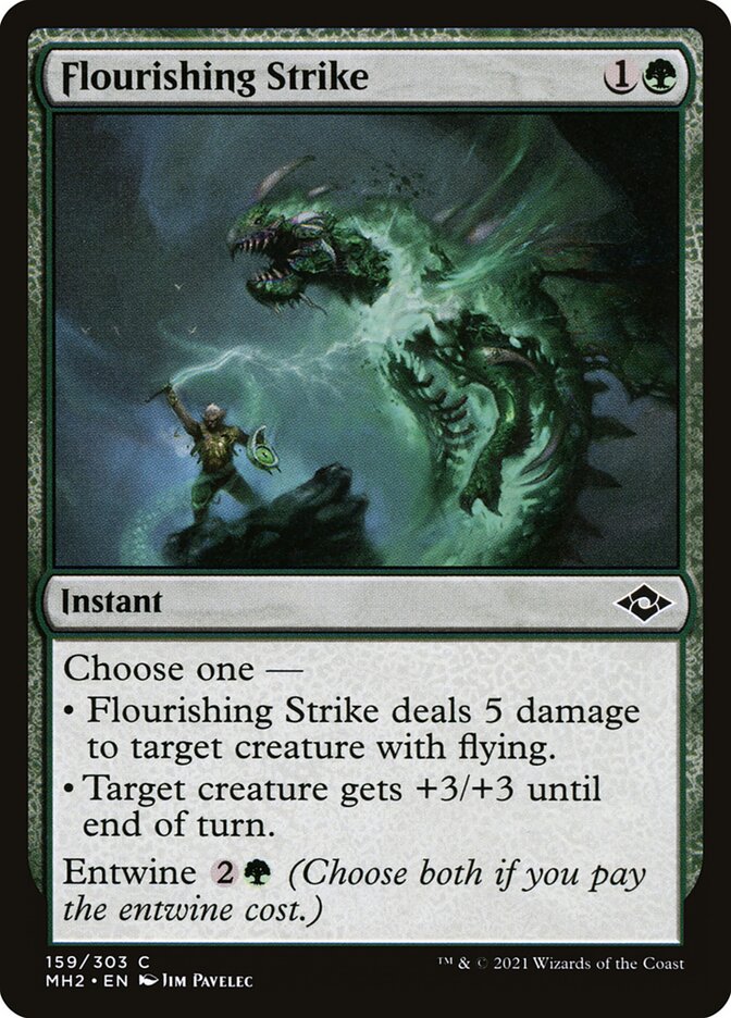 Flourishing Strike – Common Magic: The Gathering card from Modern Horizons 2 (#159)