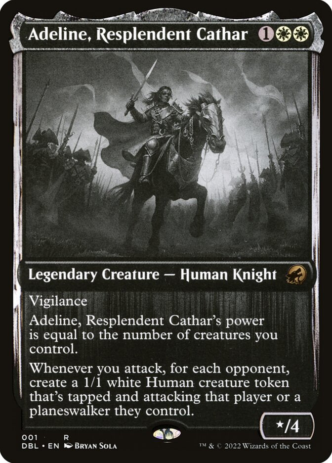 Adeline, Resplendent Cathar – Rare Magic: The Gathering card from Innistrad: Double Feature (#1)