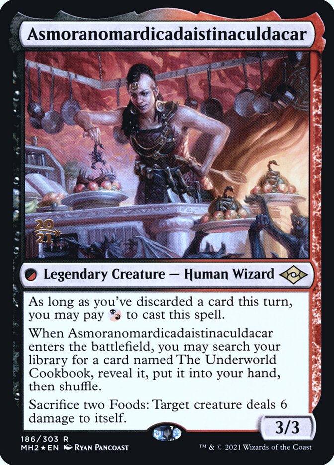 Asmoranomardicadaistinaculdacar – Rare Magic: The Gathering card from Modern Horizons 2 Promos (#186s)