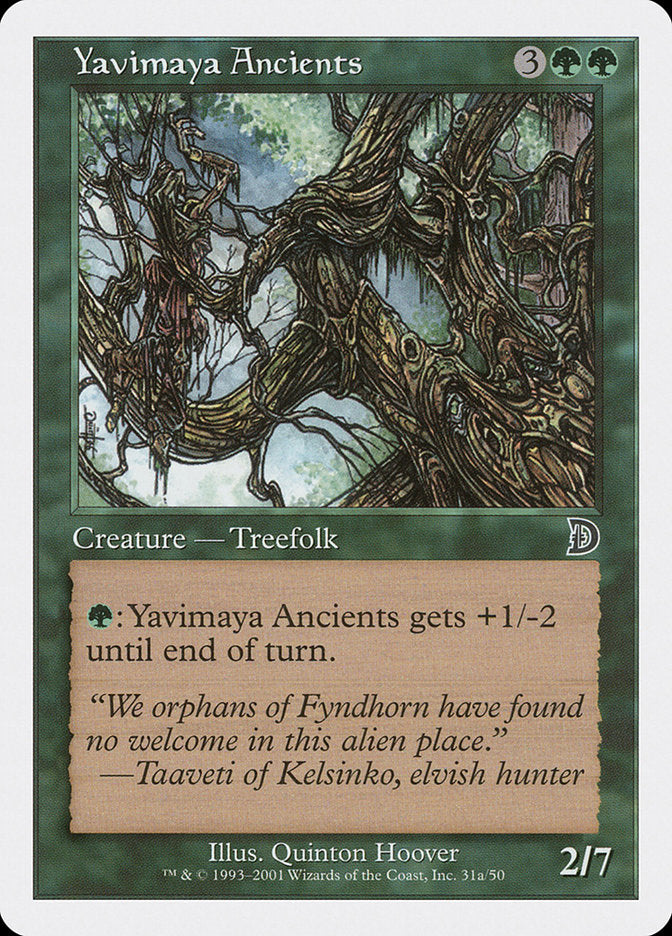 Yavimaya Ancients – Common Magic: The Gathering card from Deckmasters (#31a)