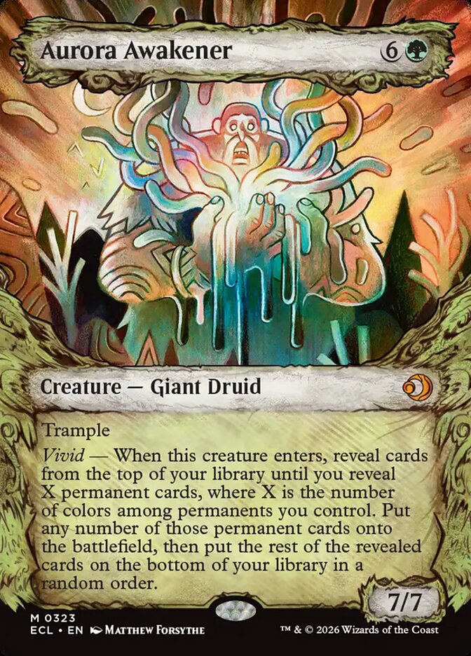 Aurora Awakener – Mythic Magic: The Gathering card from Lorwyn Eclipsed (#323)