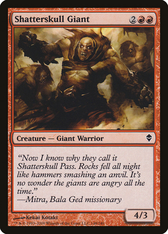 Shatterskull Giant – Common Magic: The Gathering card from Zendikar (#148)