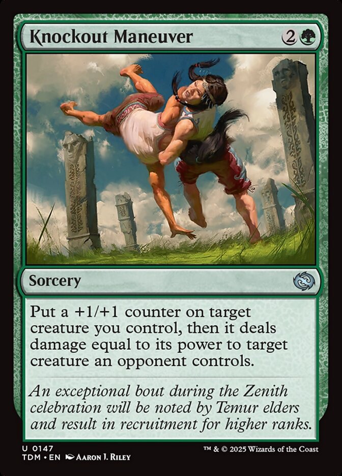 Knockout Maneuver – Uncommon Magic: The Gathering card from Tarkir: Dragonstorm (#147)