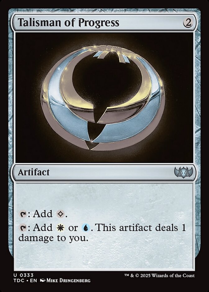 Talisman of Progress – Uncommon Magic: The Gathering card from Tarkir: Dragonstorm Commander (#333)