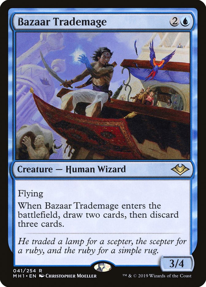 Bazaar Trademage – Rare Magic: The Gathering card from Modern Horizons (#41)
