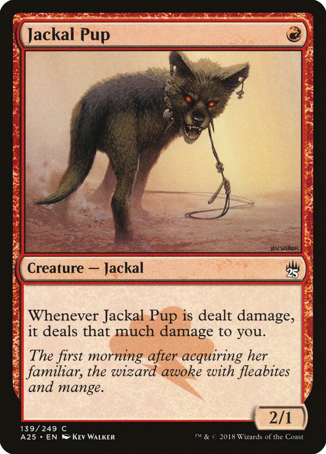 Jackal Pup – Common Magic: The Gathering card from Masters 25 (#139)