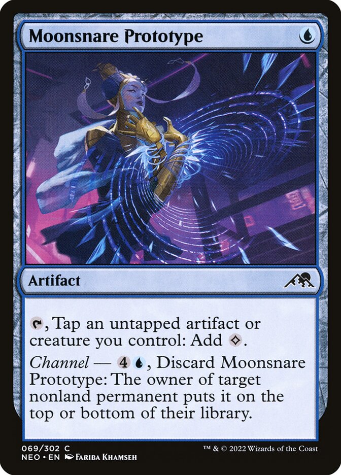 Moonsnare Prototype – Common Magic: The Gathering card from Kamigawa: Neon Dynasty (#69)