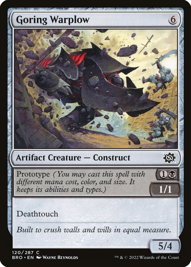 Goring Warplow – Common Magic: The Gathering card from The Brothers' War (#120)