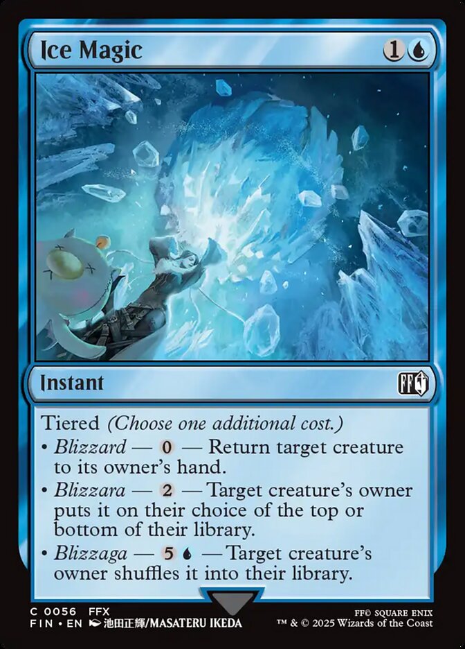 Ice Magic – Common Magic: The Gathering card from Final Fantasy (#56)