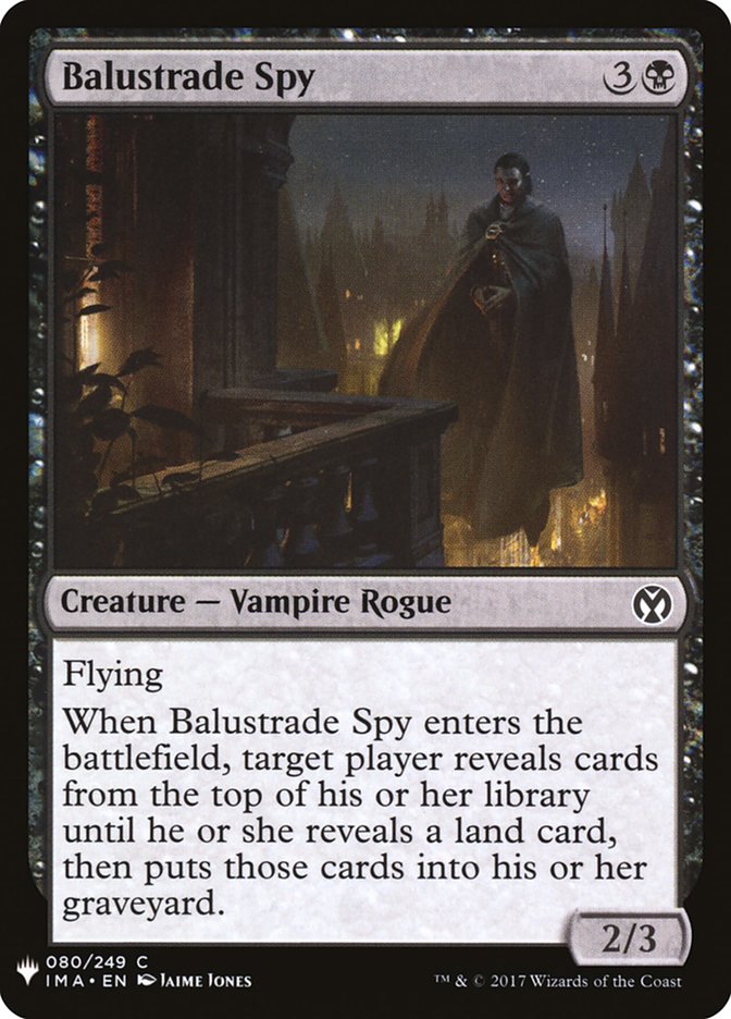 Balustrade Spy – Common Magic: The Gathering card from The List (#IMA-80)