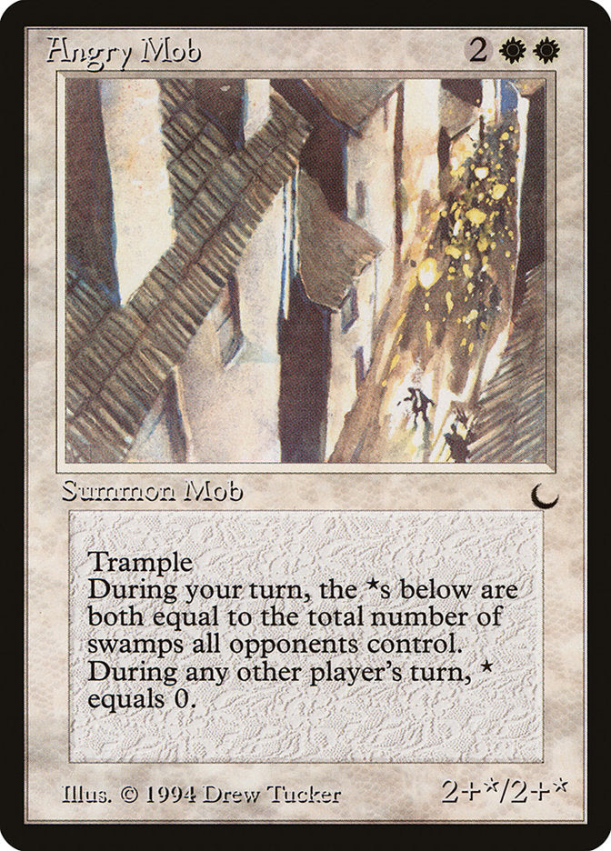 Angry Mob – Uncommon Magic: The Gathering card from The Dark (#1)