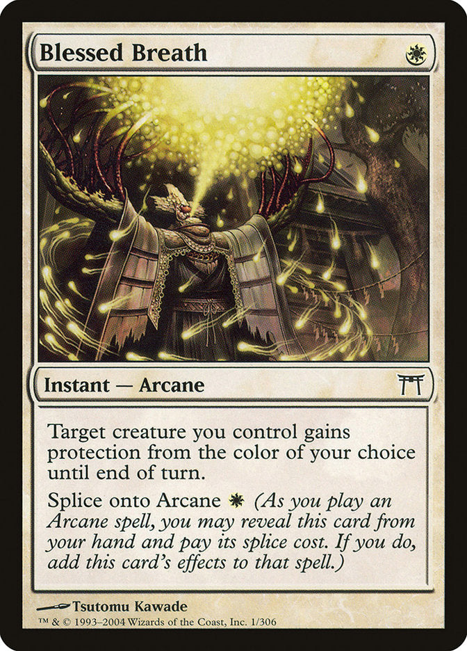 Blessed Breath – Common Magic: The Gathering card from Champions of Kamigawa (#1)