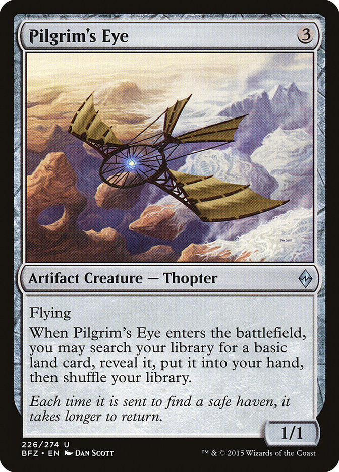 Pilgrim's Eye – Uncommon Magic: The Gathering card from Battle for Zendikar (#226)