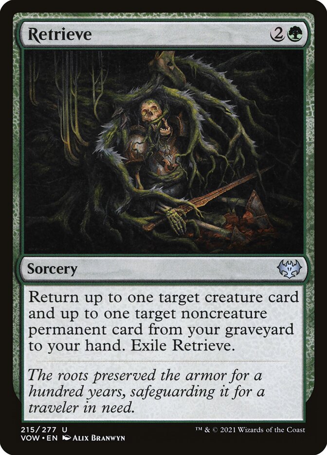 Retrieve – Uncommon Magic: The Gathering card from Innistrad: Crimson Vow (#215)