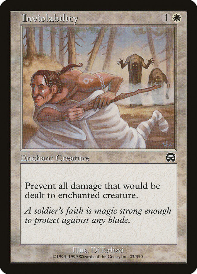Inviolability – Common Magic: The Gathering card from Mercadian Masques (#23)