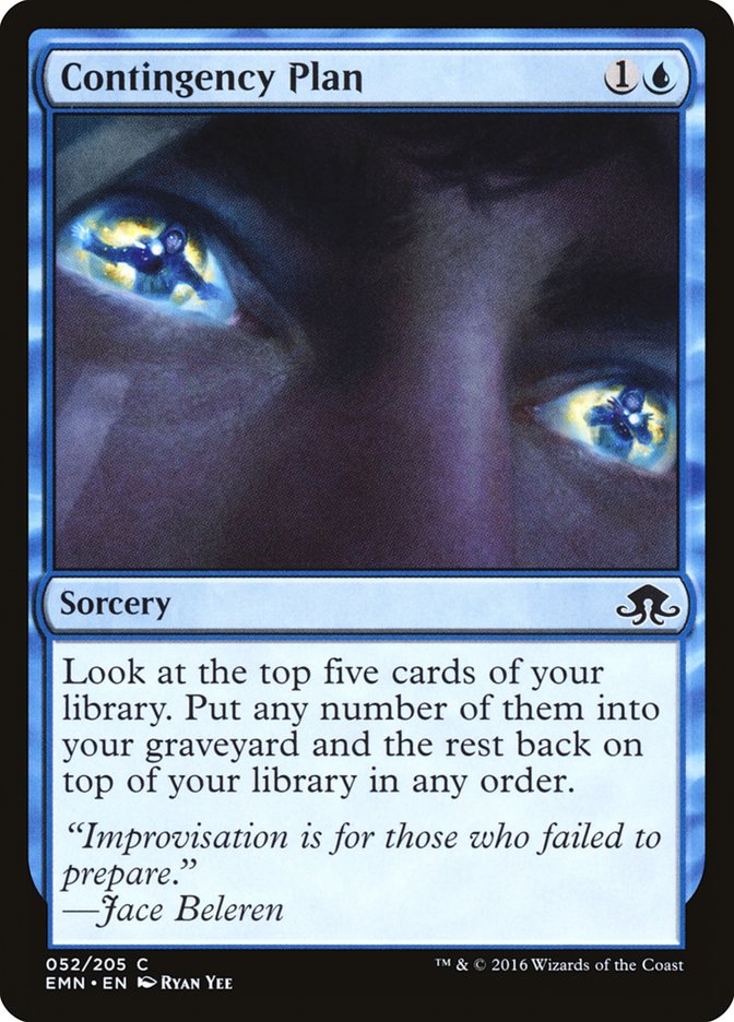 Contingency Plan – Common Magic: The Gathering card from Eldritch Moon (#52)