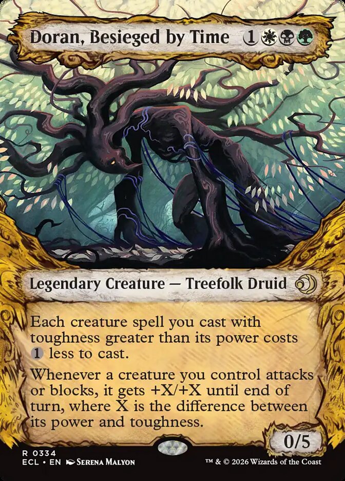 Doran, Besieged by Time – Rare Magic: The Gathering card from Lorwyn Eclipsed (#334)