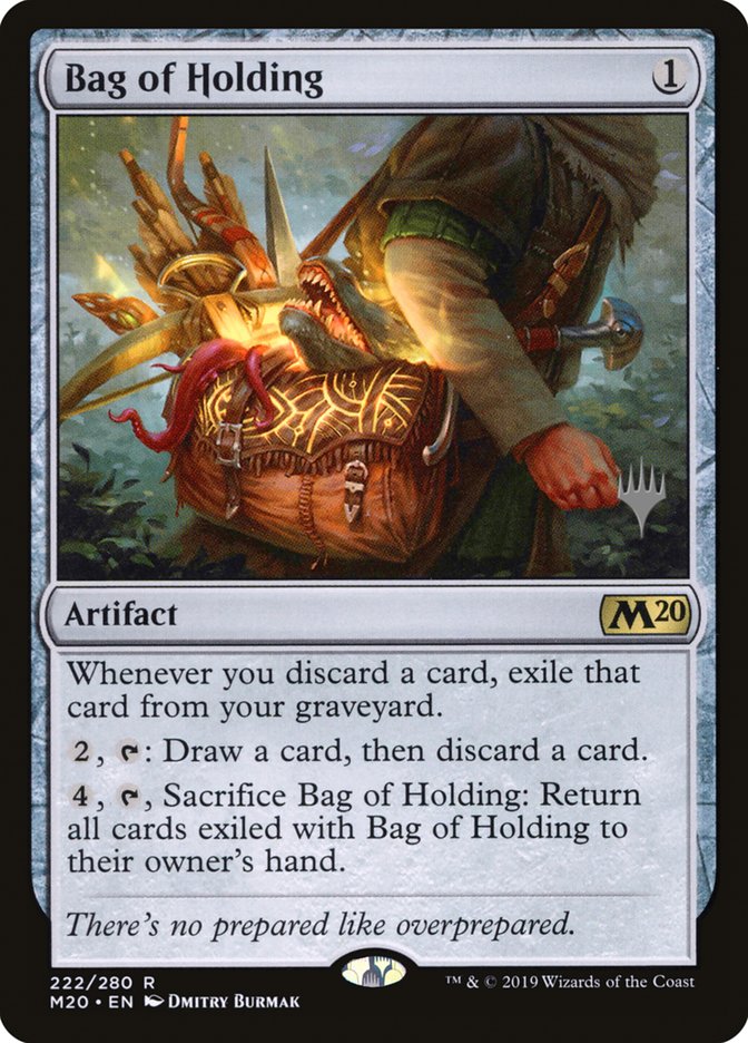 Bag of Holding – Rare Magic: The Gathering card from Core Set 2020 Promos (#222p)
