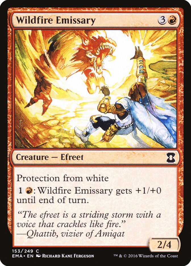 Wildfire Emissary – Common Magic: The Gathering card from Eternal Masters (#153)