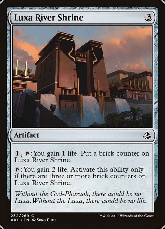 Luxa River Shrine – Common Magic: The Gathering card from Amonkhet (#232)
