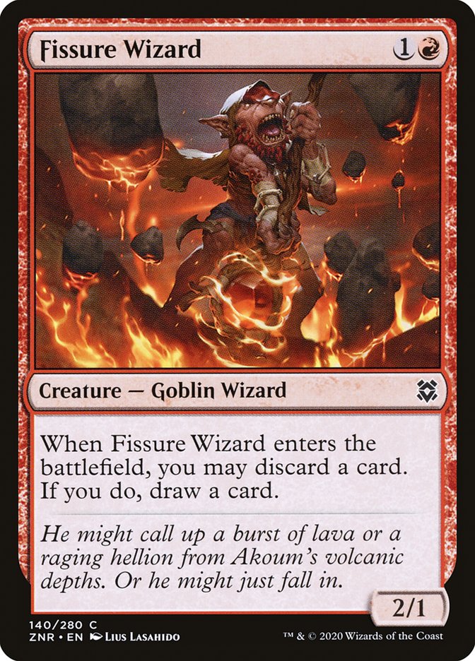 Fissure Wizard – Common Magic: The Gathering card from Zendikar Rising (#140)