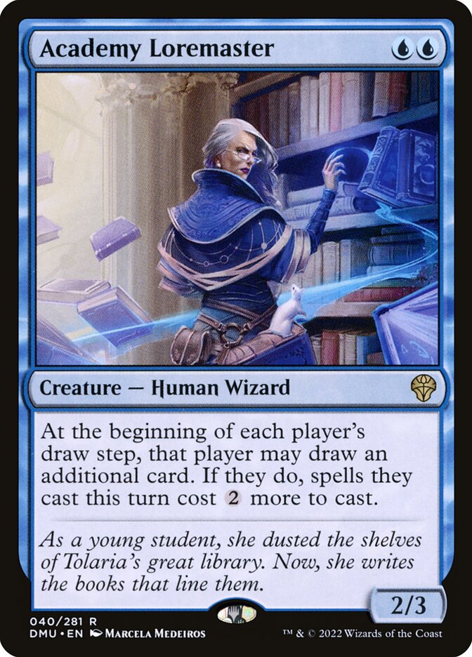 Academy Loremaster – Rare Magic: The Gathering card from Dominaria United (#40)