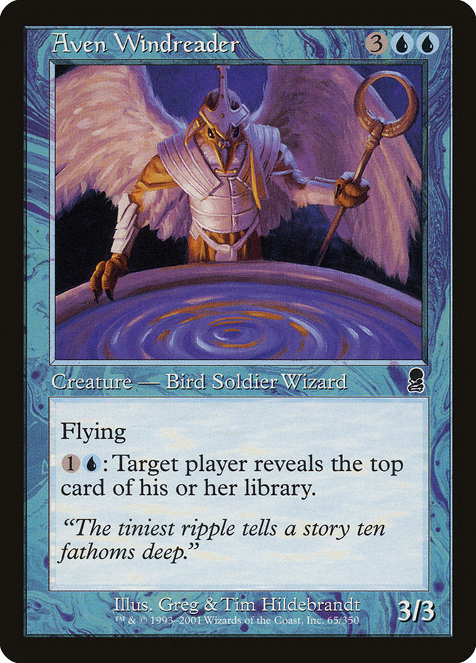Aven Windreader – Common Magic: The Gathering card from Odyssey (#65)