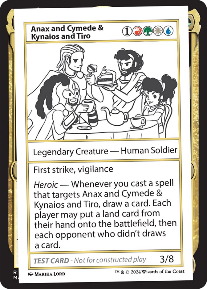 Anax and Cymede & Kynaios and Tiro – Rare Magic: The Gathering card from Mystery Booster 2 (#589)