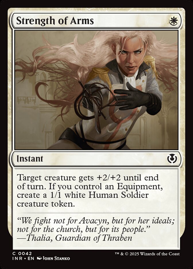 Strength of Arms – Common Magic: The Gathering card from Innistrad Remastered (#42)