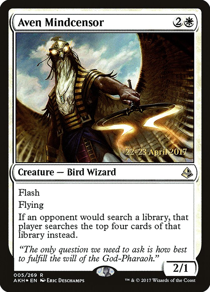 Aven Mindcensor – Rare Magic: The Gathering card from Amonkhet Promos (#5s)
