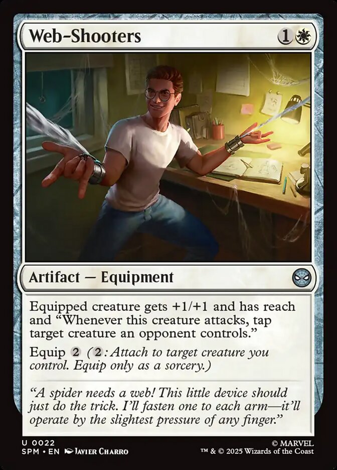 Web-Shooters – Uncommon Magic: The Gathering card from Marvel's Spider-Man (#22)