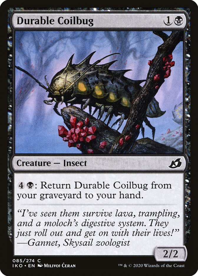 Durable Coilbug – Common Magic: The Gathering card from Ikoria: Lair of Behemoths (#85)