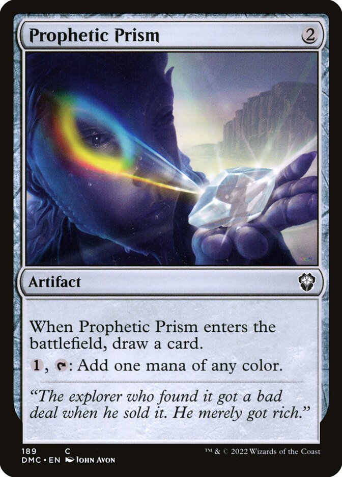 Prophetic Prism – Common Magic: The Gathering card from Dominaria United Commander (#189)