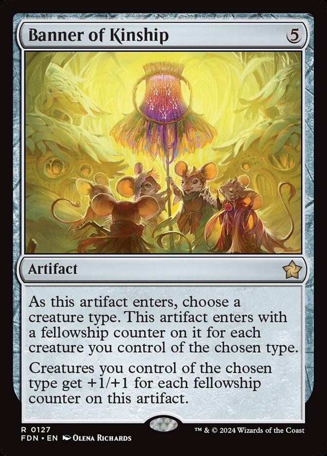 Banner of Kinship – Rare Magic: The Gathering card from Foundations (#127)