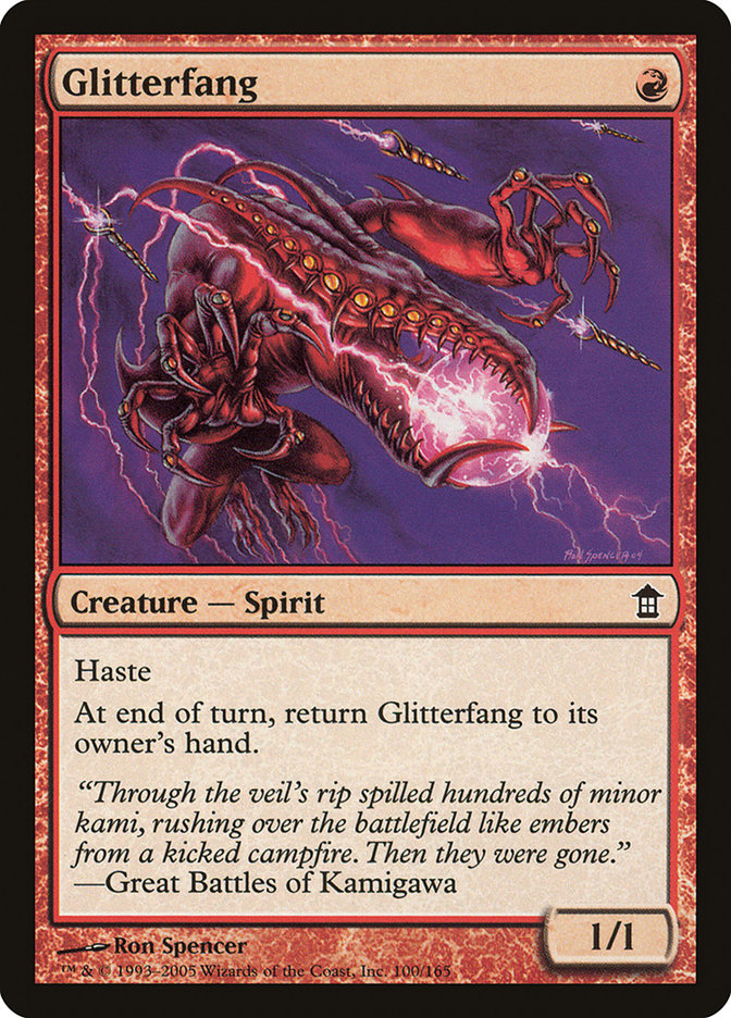 Glitterfang – Common Magic: The Gathering card from Saviors of Kamigawa (#100)
