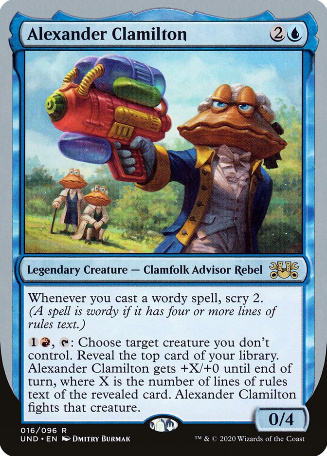 Alexander Clamilton – Rare Magic: The Gathering card from Unsanctioned (#16)
