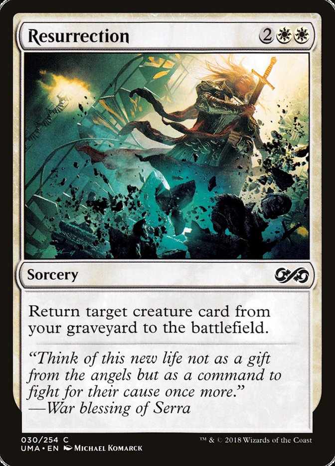 Resurrection – Common Magic: The Gathering card from Ultimate Masters (#30)