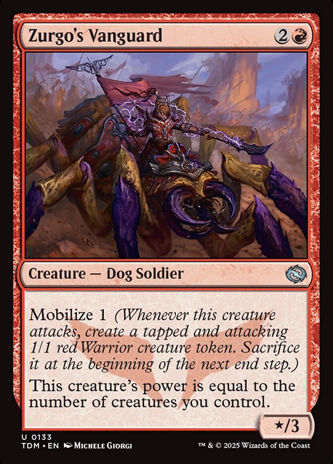 Zurgo's Vanguard – Uncommon Magic: The Gathering card from Tarkir: Dragonstorm (#133)