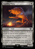 Snarling Warg – Common Magic: The Gathering card from The Lord of the Rings: Tales of Middle-earth (#109)
